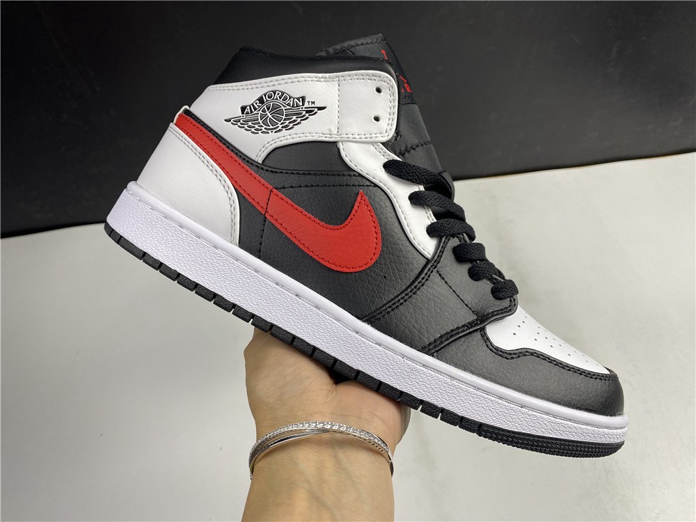 Air Jordan 1 Mid White Shadow 554724-073